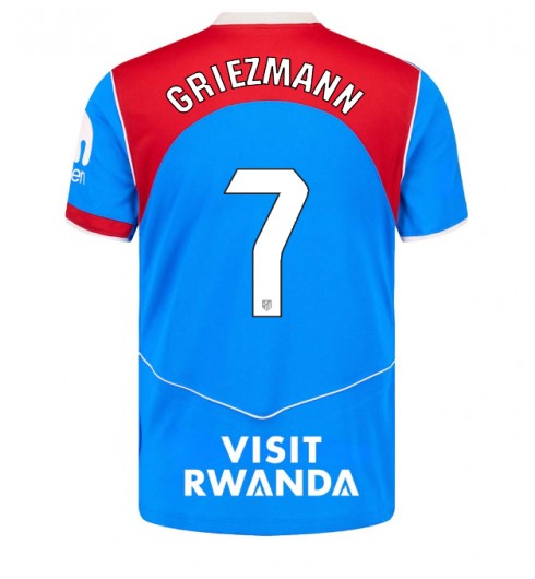 Moške Nogometnih dresov Atletico Madrid Antoine Griezmann #7 Tretji 2025-26 Kratki rokavi Moške Nogometnih dresov Atletico Madrid Antoine Griezmann #7 Tretji 2025-26 Kratki rokavi